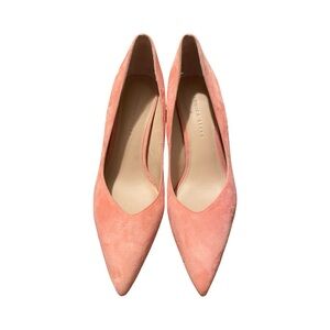 Veronica Beard Peach Suede Heels